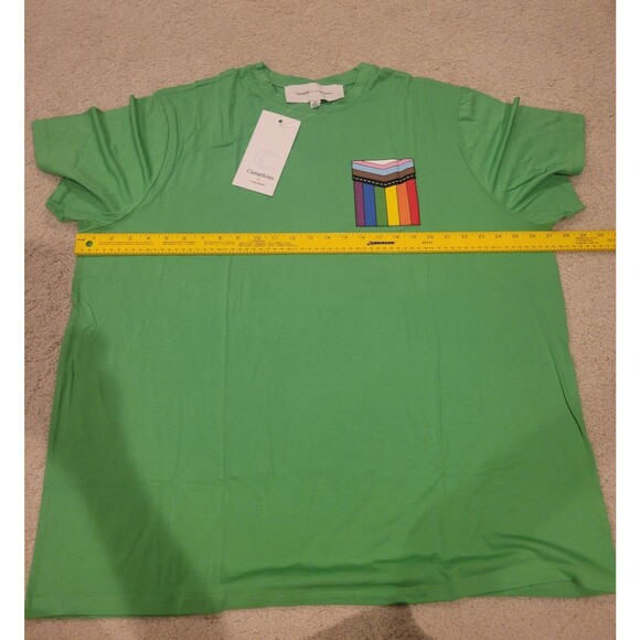NWT Curations x Ty Mayberry Pride LGBTQ+ T-shirt Unisex Size 3X Kelly Green - Picture 5 of 8